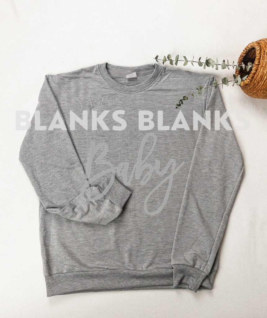 Crewneck Digital Download - Mockup Grey Adult