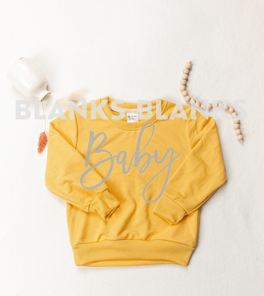 Crewneck Digital Download - Mockup Mustard Kids