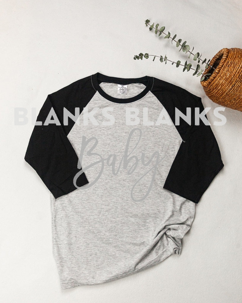 Raglan Digital Download - Mockup Ash Grey/black