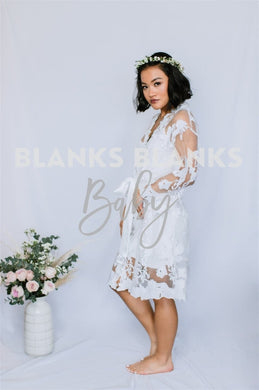 Sheer White Floral Robe - Bi-Weekly Buy-In
